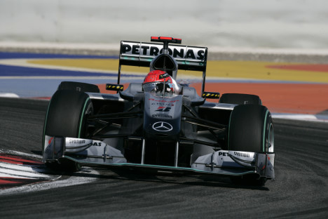Schumacher havde et noget anonymt comeback
